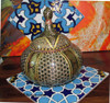 Exclusive Khatam Copper Candy Bowl Fine Craftsmanship Detail