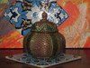 Exclusive Khatam Copper Candy Bowl Fine Craftsmanship Detail