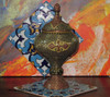 Handcrafted Khatam Copper Candy Bowl Lifestyle Visual