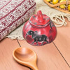Handcrafted African art pumpkin shaped soapstone