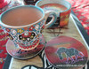 Handcrafted Artisan African Soapstone Coaster Case Lifestyle Visual