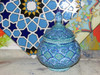 Handmade Enamel Painted Copper Candy Bowl.