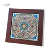 Tile With Wooden Frame | Artisan Home Decor Piece | Unique Middle Eastern Art - Luxury Handcrafted Art Craftihouse Dubai