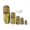 Arabic men wooden nesting dolls UAE