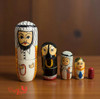 5-piece Arabic Wooden Family Dolls | Luxury Heritage Gift & Cultural Souvenir - Luxury Handcrafted Art Craftihouse Dubai