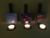 Handcrafted Assorted set of 3 pcs Handmade wooden-ceramic candle Holder ... - Luxury Handcrafted Art Craftihouse Dubai
