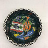 Turkish Ceramic Ashtray | Hand-painted Enameled Clay Plate | Traditional Wall Decor - Luxury Handcrafted Art Craftihouse Dubai