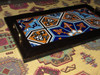 Tray With Tile | Artisan Inlaid Wooden Tray | Luxury Heritage Decor - Luxury Handcrafted Art Craftihouse Dubai