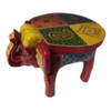 Hand Painted Elephant Side Table Elephant Stool. | High-end Boutique Souvenir | Crafted In Dubai - Luxury Handcrafted Art Craftihouse Dubai