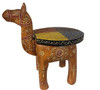 Hand Painted Camel Side Table Assorted Color Wooden Camel Stool. | Premium Handcrafted Gift & Cultural Souvenir - Luxury Handcrafted Art Craftihouse Dubai