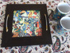 Ceramic Tray | Premium Embossed Floral Plate | Authentic Cultural Gift - Luxury Handcrafted Art Craftihouse Dubai