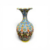 A side profile of the "Blossom Heritage" vase, highlighting its elegant curves and wrap-around floral artwork.