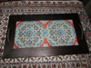 Wooden-ceramic Tea Serving Tray ..with | Hand-painted Enameled Clay Plate | Traditional Wall Decor - Luxury Handcrafted Art Craftihouse Dubai
