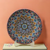 Traditional Handmade Enamel clay Plate . embossed and textured wall hang... - Luxury Handcrafted Art Craftihouse Dubai