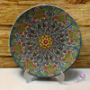 Exclusive Handcrafted Handmade Enamel earthenware Plate . embossed and textured wa... Fine Craftsmanship Detail