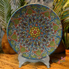 Exclusive Handcrafted Handmade Enamel earthenware Plate . embossed and textured wa... Fine Craftsmanship Detail