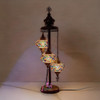 Turkish Mosaic Floor Lamp | Vintage Inspired Oil Lamp | Traditional Kerosene Decor - Luxury Handcrafted Art Craftihouse Dubai