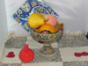 Handcrafted Hand enamel painted Pedestal fruit Bowl – Luxury Decor - Luxury Handcrafted Art Craftihouse Dubai