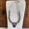 Exclusive Statement turquoise necklace- Turquoise beaded necklace- Statement necklace- Bohemian turquoise jewelry- Nepali turquoise necklace Fine Craftsmanship Detail