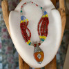 Exclusive Tibetan Necklace | Bohemian Multi-Strand Beaded Jewelry | Nepali Ethnic Necklace for Love Fine Craftsmanship Detail