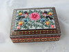 Artisan A Set of Tibetan Bracelet , ring and a pair of earrings with hand painted khatam jewelry wooden box High-Resolution Product Shot