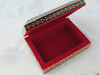Luxury A Set of Tibetan Bracelet , ring and a pair of earrings with hand painted khatam jewelry wooden box Premium Design Showcase