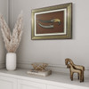 The "Royal Guardian" framed Khanjar shown as a prestigious centerpiece on an executive office wall.
