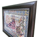Handcrafted A cute machine made carpet with brown frame with islamic verses.(4 Qol) Lifestyle Visual