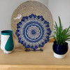 Handcrafted Birthday gift , hand painted copper plate , blue plate , wall decor idea Lifestyle Visual