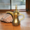 Artisan Arabic Antique Arabic Brass Dallah High-Resolution Product Shot