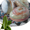 Craftihouse branded natural onyx decorative eggs, a luxurious and unique gift choice for collectors of natural stone art.