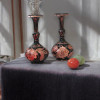 Handcrafted Artisan 2 Engraved Copper vases Lifestyle Visual