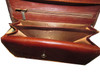 Exclusive Charming chic ! handmade pure leather dark brown handbag , Leather Wallet , handmade Gift Fine Craftsmanship Detail