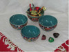 Handcrafted Pack of 4 Pcs hand painted Ceramic Bowl – Luxury Decor - Luxury Handcrafted Art Craftihouse Dubai