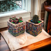 Handcrafted Handcrafted Hand-painted Textured Clay Plant Vase - Special Gift - Cactu... Lifestyle Visual