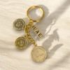 Luxury Gold Plated Uae Coins Key Ring Premium Design Showcase