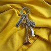 I love Dubai Key chain , Burj khalifa key chain  , Dubai Key ring , Golden Color Key ring