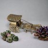 Handcrafted Artisan brass horse cart Decorative Lifestyle Visual