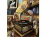 Luxury Uae Vintage Brass Inlaid Gramophone Premium Design Showcase