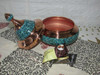 Artisan Turquoise Inlaying On Copper High-Resolution Product Shot