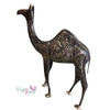 An exclusive Craftihouse 60 cm metal camel sculpture designed to bring authentic Middle Eastern heritage and luxury decor to home and office interiors.