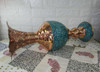 Exclusive Turquoise Vase Inlaid Turquoise Fine Craftsmanship Detail