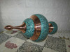 Artisan Turquoise Copper Candy Bowl High-Resolution Product Shot