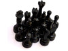 Artisan Handmade Black and Golden Marble Complete 32 Figures Chess Set, Handmade Luxury Showcase - Dubai