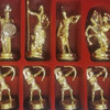 Exclusive Chess Set with Metal Figures , birthday gift 25x25 cm , valentine gift Heritage Collection View