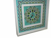 White Frame Marquetry Clock | Hand-Painted Heritage Wall Clock | Traditional Khatamkari Art - Luxury Handcrafted Art Craftihouse Dubai