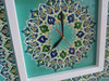 White Frame Marquetry Clock | Hand-painted Heritage Wall Clock | Traditional Khatamkari Art - Luxury Handcrafted Art Craftihouse Dubai