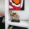 Exclusive Vibrant Pop Art Camel Statue Fine Craftsmanship Detail