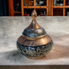 Exclusive Artisan Copper Candy Bowl Engraving Fine Craftsmanship Detail