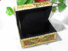 Close-up of the fine beadwork and craftsmanship on our 15x10 cm jewelry box